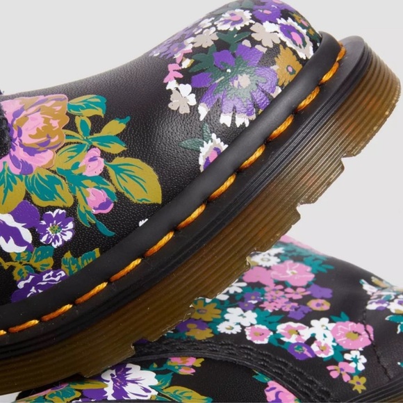 Dr. Martens 1460 Pascal Floral Boots Vintage Leather Boots - Picture 4 of 14